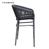 Stackable Aluminum Bar Chair Weaving with Wicker (MB4164)