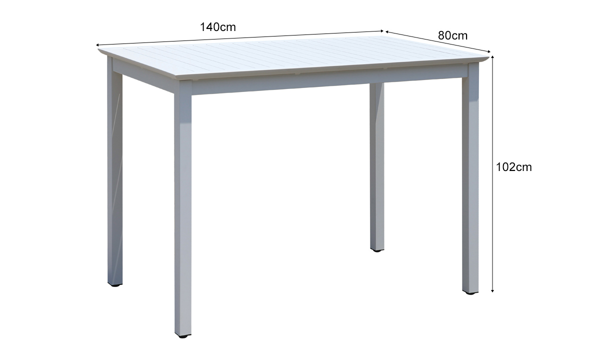 Modern Aluminum Slat Top Bar Table (BT059)