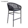 Stackable Aluminum Bar Chair Weaving with Wicker (MB4164)