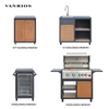 High Quality Waterproof Outdoor Kitchen with Grill And Fridge (KC-14B)