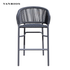 Stackable Aluminum Bar Chair Weaving with Wicker (MB4164)