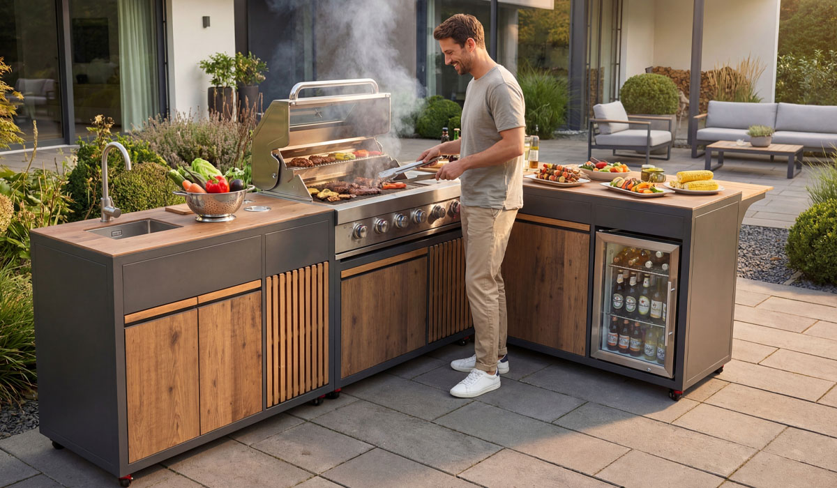 Custom Aluminum Modular Outdoor Kitchen (KC-16)