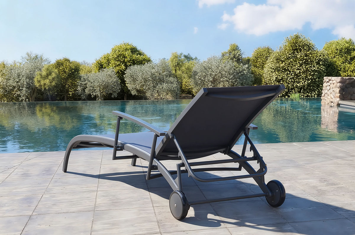 Wholesale Outdoor Aluminum Sun Lounger (MB4110)