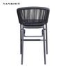 Stackable Aluminum Bar Chair Weaving with Wicker (MB4164)