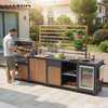 High Quality Waterproof Outdoor Kitchen with Grill And Fridge (KC-14B)
