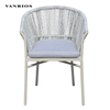 Aluminium Wicker Chair with Cushion (MB4161)