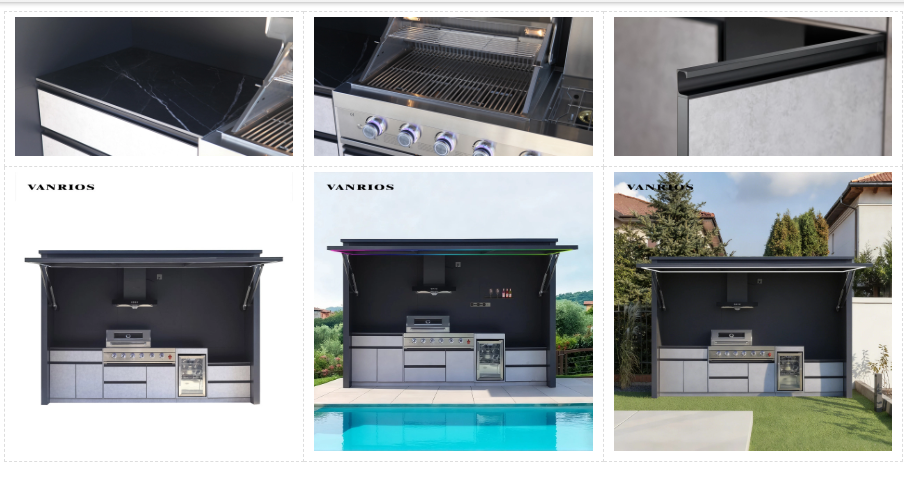 Hot Sell New Aluminum Outdoor Kitchen Shed (SHED-02)
