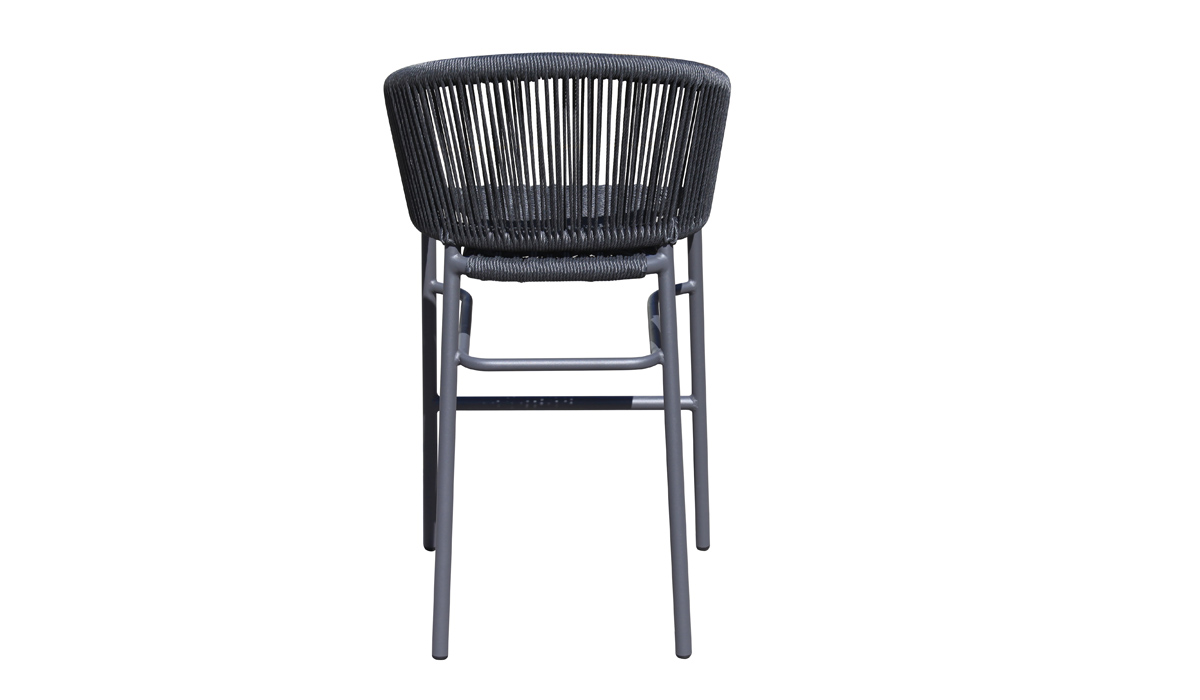Stackable Aluminum Bar Chair Weaving with Wicker (MB4164)