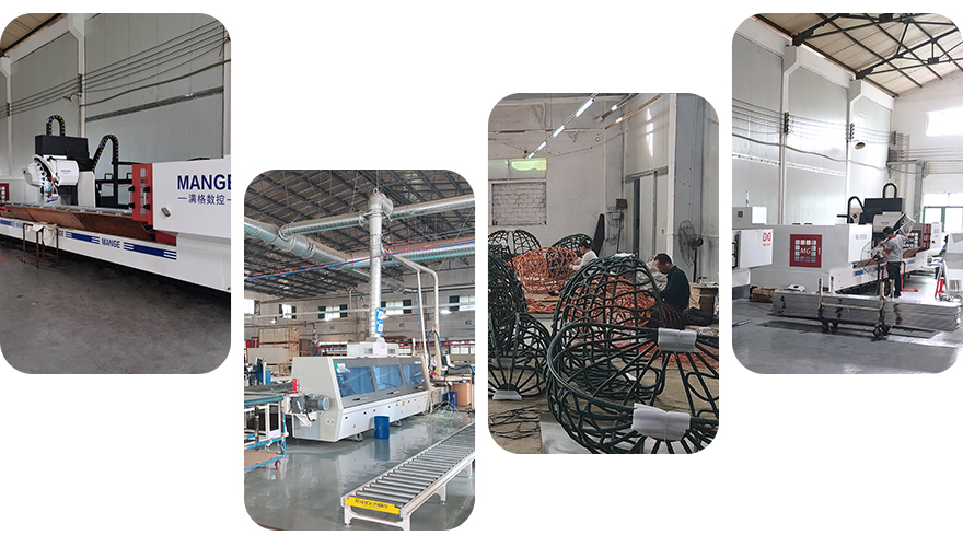 Aluminum outdoor furniture factory production line