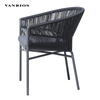 Aluminium Wicker Chair with Cushion (MB4161)
