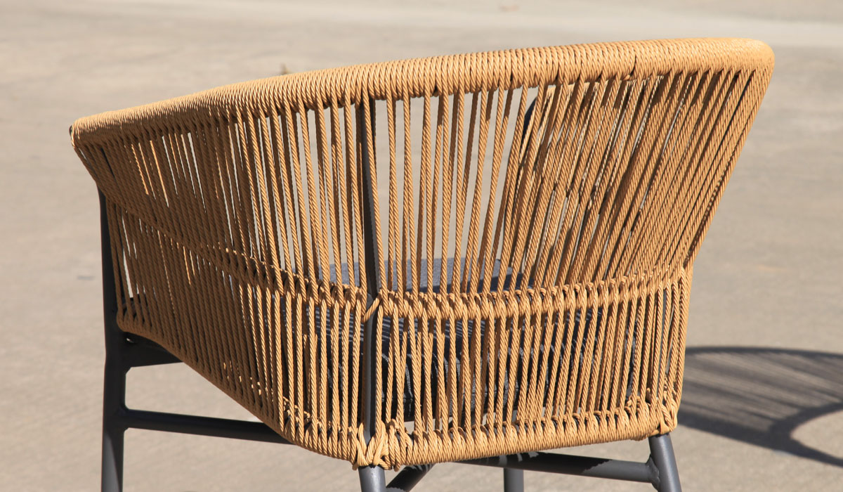 Aluminium Wicker Chair with Cushion (MB4161)