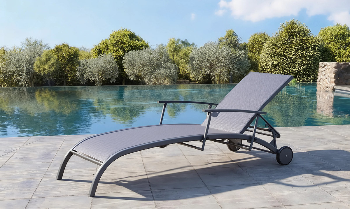 Wholesale Outdoor Aluminum Sun Lounger (MB4110)