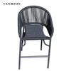Stackable Aluminum Bar Chair Weaving with Wicker (MB4164)