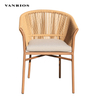 Aluminium Wicker Chair with Cushion (MB4161)