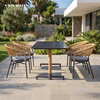New Style Factory Direct Outdoor Dining Table Set (CT075)