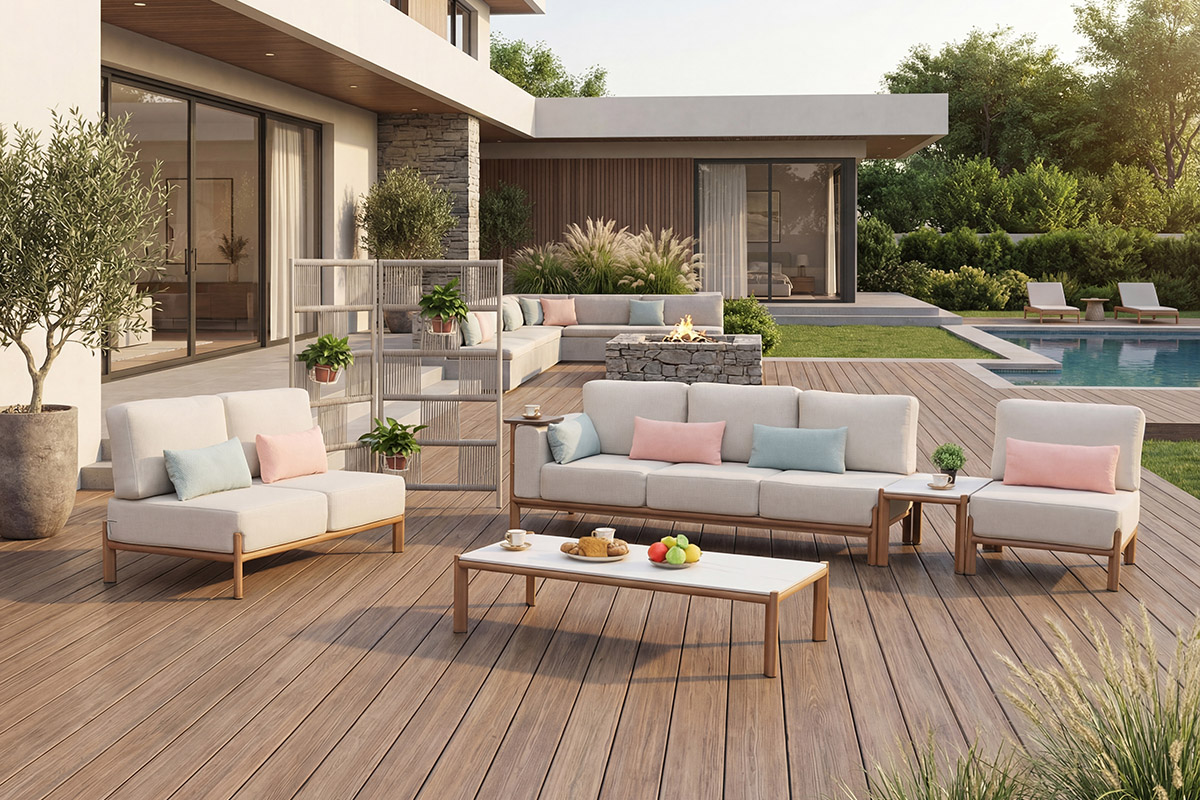 Modern Alumnium Modular Outdoor Sofa (GF2227)