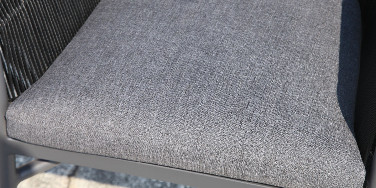 Aluminium Wicker Chair with Cushion (MB4161)