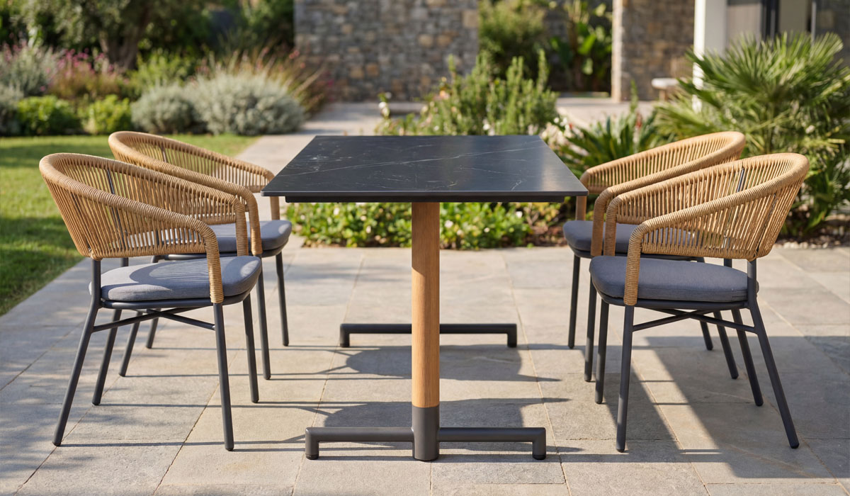 New Style Factory Direct Outdoor Dining Table Set (CT075)