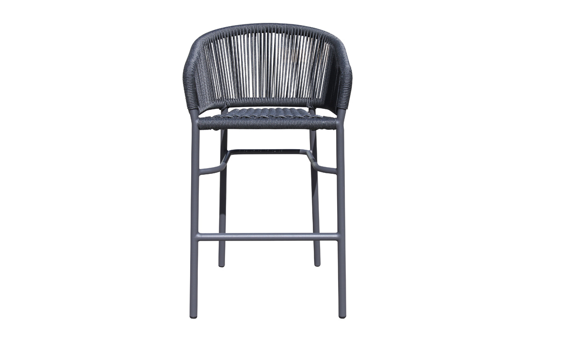 Stackable Aluminum Bar Chair Weaving with Wicker (MB4164)
