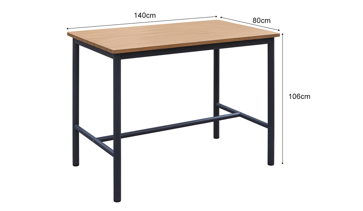 Outdoor Furniutre Aluminum Bar Table for Garden（BT-07)