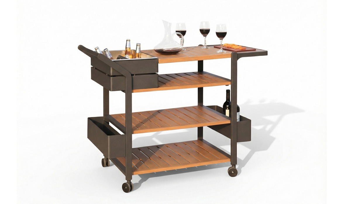 Aluminum Outdoor Dining Trolley (DC-03)