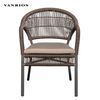 Weather-Resistant Powder Coated Aluminum Patio Chair with 5cm Waterproof Cushion