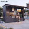 Commercial Modular Outdoor Kitchen Shed All-Aluminum Waterproof LED Lighted BBQ Pod for Hospitality