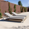 UV Resistant Heavy Duty Outdoor Aluminum Frame Sling Sun Lounge Chair for Hotel Pool and Resort MB4081