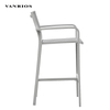 Architectural High-Profile Aluminum Frame All-Weather Sling Commercial High-Top Patio Bar Stool Chair BY4059