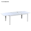 Aluminum Frame Outdoor Garden Dining Table for Restaurant Patio