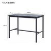 Weather-Resistant All-Aluminum Slat Bar Table for Commercial Outdoor Dining