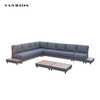 Space-Saving K-D Aluminum Outdoor Lounge Furniture Modular Sofa Set for Commercial Procurement GF2221