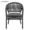 Weather-Resistant Powder Coated Aluminum Patio Chair with 5cm Waterproof Cushion