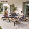 Modern Luxury Modular Outdoor Aluminum Garden Sofa Set - Weatherproof Patio Couch for Villa & Hotel GF2231