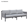 Corrosion-Resistant Powder-Coated Aluminum Sofa Set with Olefin Ropes SF3094