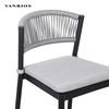 All-Weather Powder Coated Aluminum High Back Sling Seat Commercial Outdoor Patio Dining Bar Chair BY4042