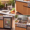 Heavy Duty Aluminum Modular Outdoor Kitchen with Grill & Fridge (KC-20)