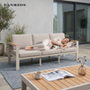 Contemporary Minimalist Modular Outdoor Aluminum Garden Sofa Luxury Patio Sectional Deep Seating Lounge Furniture GF2230