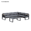 Modern Commercial Aluminum Modular Outdoor Sectional Sofa Set Weatherproof Garden Patio Set SF4070