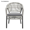 Weather-Resistant Powder Coated Aluminum Patio Chair with 5cm Waterproof Cushion