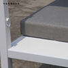 Weather-Resistant Powder-Coated Aluminum Sun Lounge Daybed with Waterproof Canopy