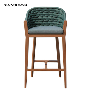 Heavy-Duty Aluminum Frame Breathable Mesh Sling Commercial Terrace Bar Chair Seat BY4121