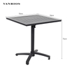 Weather-Resistant Powder-Coated Aluminum Outdoor Coffee Table for Hotel Garden CA403
