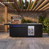 Multi Burner Stainless Steel Outdoor Kitchen Island BBQ Grill KC-25-411