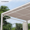Low-Maintenance Resort Outdoor Double Sun Lounger with Adjustable Canopy Shade