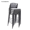 All-Weather Powder Coated Aluminum High Back Sling Seat Commercial Outdoor Patio Dining Bar Chair BY4042