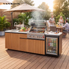 Heavy Duty Aluminum Modular Outdoor Kitchen with Grill & Fridge (KC-20)