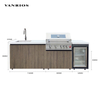 All-Weather Modular Outdoor Kitchen Cabinet System for Luxury Patio Catering KC-06