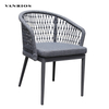 Corrosion-Resistant Outdoor Garden Dining Set with Wood-Look Aluminum Slatted Tabletop MB4079