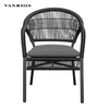 Weather-Resistant Powder Coated Aluminum Patio Chair with 5cm Waterproof Cushion